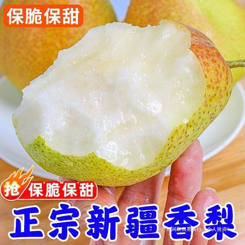 新疆库尔勒香梨香梨源自新疆新鲜水果梨子3/5/10斤脆